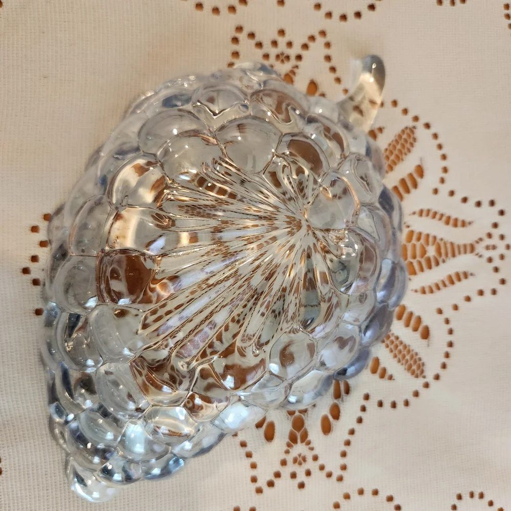 Anchor Hocking Light Blue Grape Cluster Candy/Trinket Dish